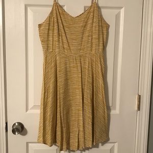 Yellow and White Cami Dress